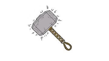 Mjölnir Drawing Tutorial : Step-by-Step Digital Art for Beginners | Drawing Mjölnir (Thor