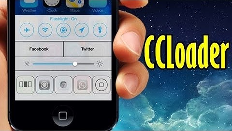 CCLoader - Customize Your Contol Center