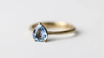 From Gem to Ring: Setting a Sapphire in 18K White Gold Ring