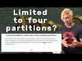 How to create more than 4 partitions in Linux