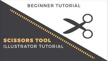 How to use the scissors tool illustrator tutorial