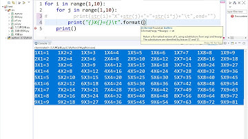 04 九九乘法表用format格式化輸出