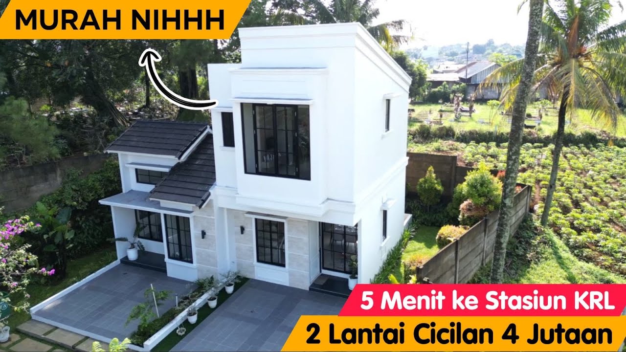 Rumah Murah Dekat Stasiun di Bogor ! 2 Lantai Cicilan 4 Jutaan