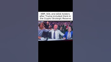 XRP SOL & ADA holders after Trump included them in the Crypto Reserve 😂 #XRP #xrparmy #ripple