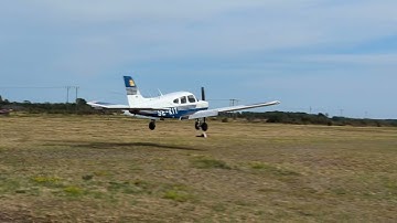 PA28 Short field landing in Sweden