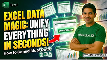 How to Consolidate Data in Excel | Consolidation in Excel (Hindi)
