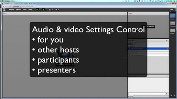 ITeS - Audio & Video/Webcam settings for Adobe Connect
