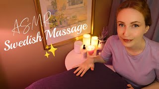 ASMR Swedish Back Massage🌿♡ Hellig Lund Hotel Spa • Soft spoken Role-play✨️ (Body pillow) Part 2~