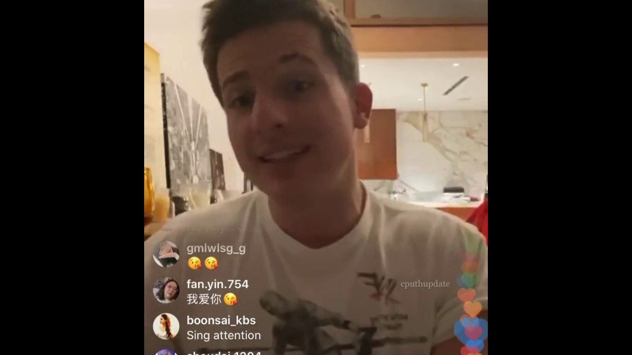 Charlie Puth Instagram Live | February 12, 2020 - YouTube