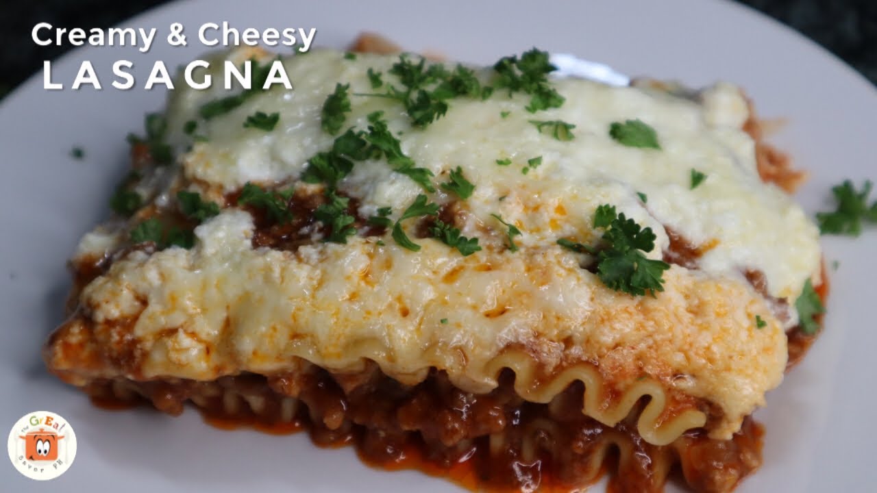 Creamy and Cheesy Lasagna | Microwave Oven Baked - YouTube
