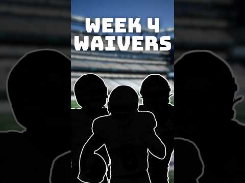 Video: The BEST Week 4 Waiver Adds