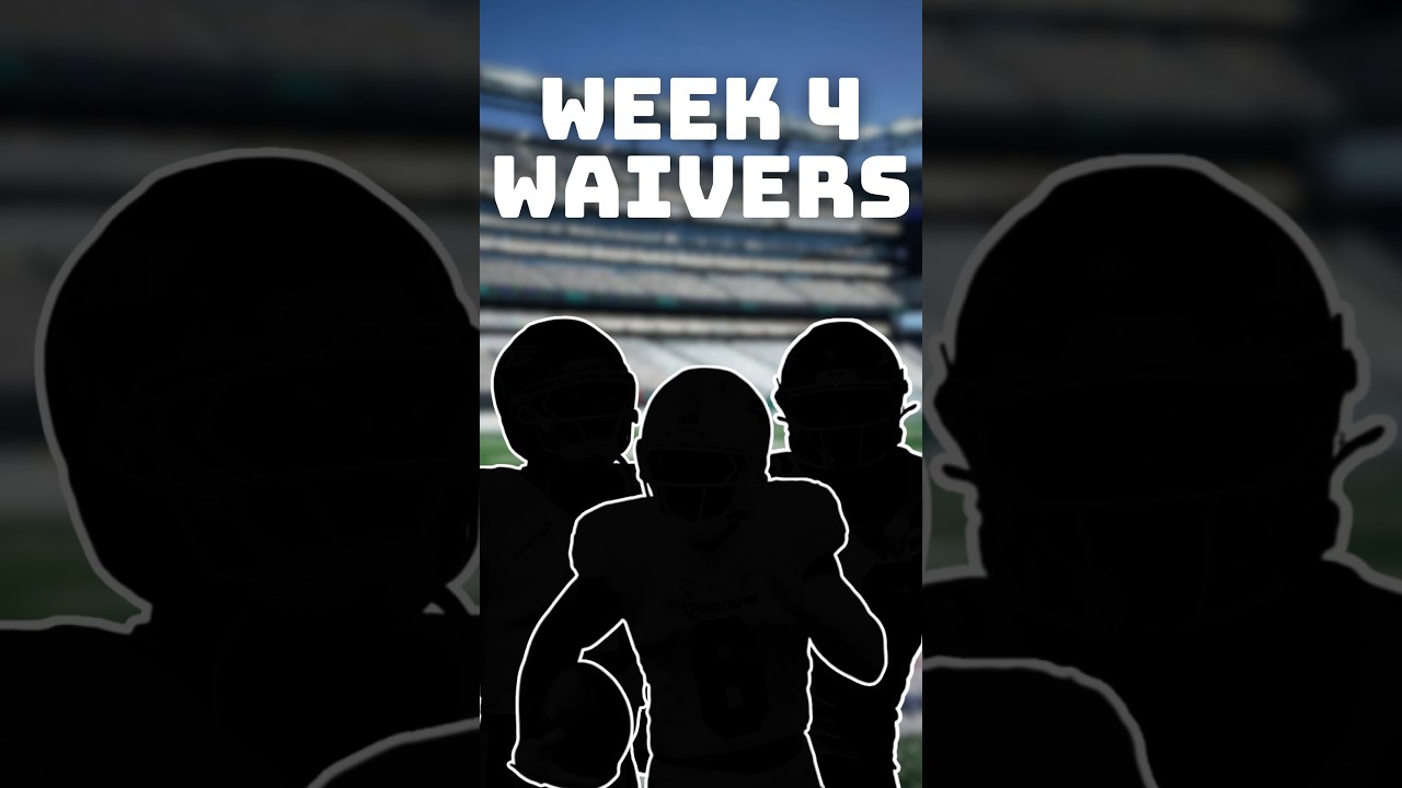 The BEST Week 4 Waiver Adds artwork