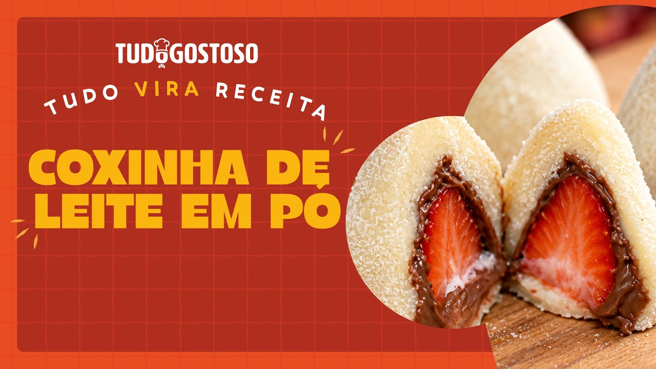 Essa coxinha é doce e fica tão gostosa que é impossível comer uma só