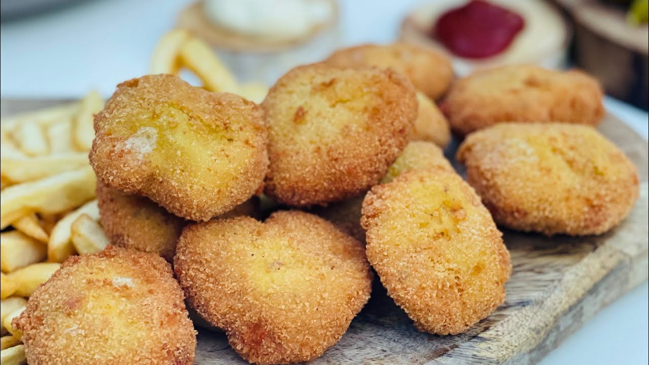 ناجيت الدجاج طعم رائع وطريقة سهلة ومضمونة ولا اطيب chicken nuggets ...