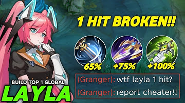 GLOBAL LAYLA NEW ABNORMAL BURST DAMAGE BUILD!🔥 (must try) LAYLA BEST 1 HIT BUILD 2025