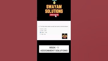 Basics of Mechanical Engineering-2 Week 1 Assignment Solutions | SWAYAM NPTEL | SUBSCRIBE