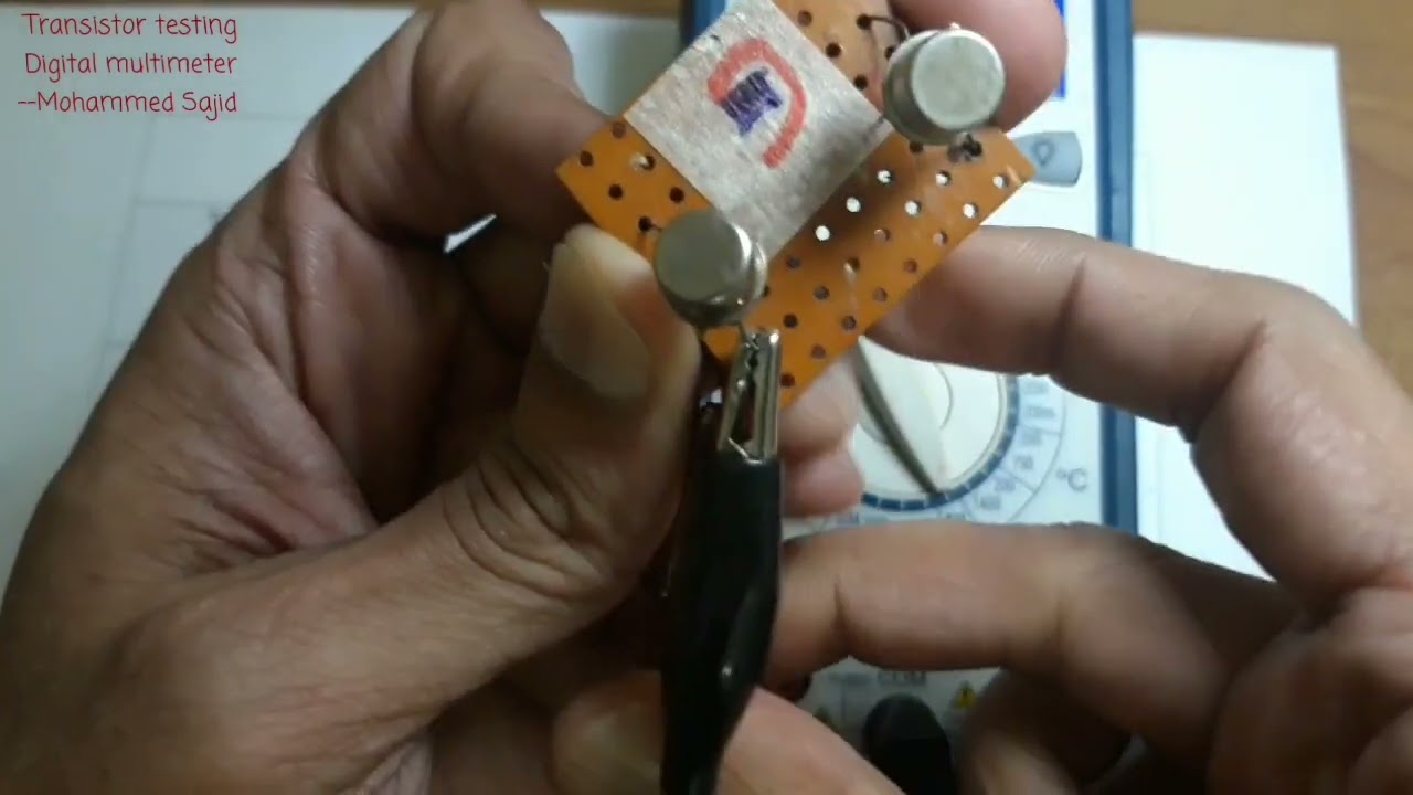 How to test transistor using digital multimeter