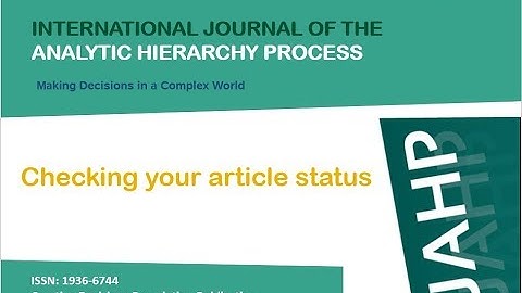 Author: Check article status in OJS 3