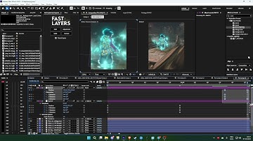 How to make 3d movement in after effects (and find edges effect)