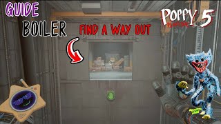 Poppy Playtime Chapter 5 Boiler | Locker Code Location & Power Hand | Find a Way Out