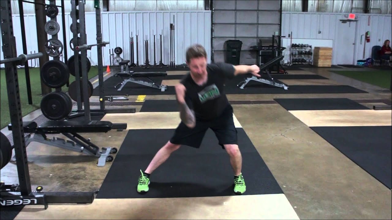 Lateral Lunge with Elbow to Knee - YouTube