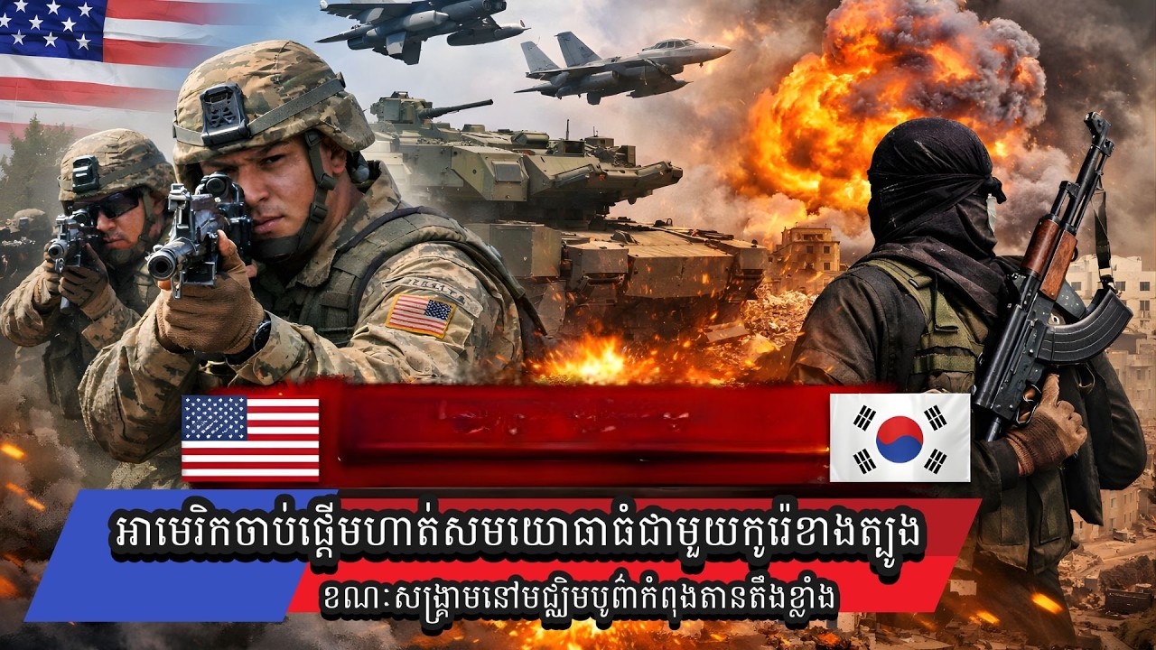 អាមេរិកចាប់ផ្តើមហាត់សមយោធាធំជាមួយកូរ៉េខាងត្បូង ខណៈសង្គ្រាមនៅមជ្ឈិមបូព៌ាកំពុងតានតឹងខ្លាំង
