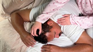 ASMR Gentle whippers 🌸 face touch, back scratches and fabric sounds for sleep