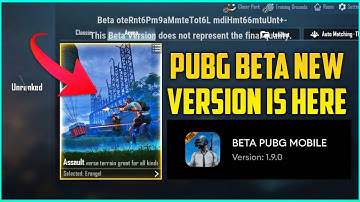Pubg Mobile Beta 1.9.0 Version Is Here | How To Install Pubg Beta Latest Version | Bgmi Beta Version