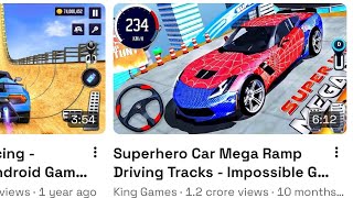 Superhero Car Mega Ramp Driving Race -→Impossible GT Car Stunts Racing 3D -Android GamePlay On screenshot 4