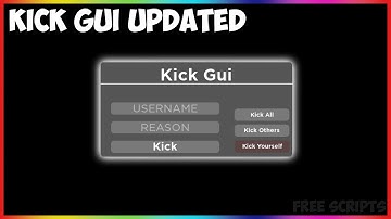 Roblox Serverside Script Showcase KICK GUI [UPDATED]
