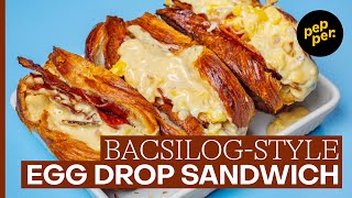 Bacsilog-Style Egg Drop Sandwich Recipe: Upgraded American-Style, Korean-Isnpired Breakfast Sandwich