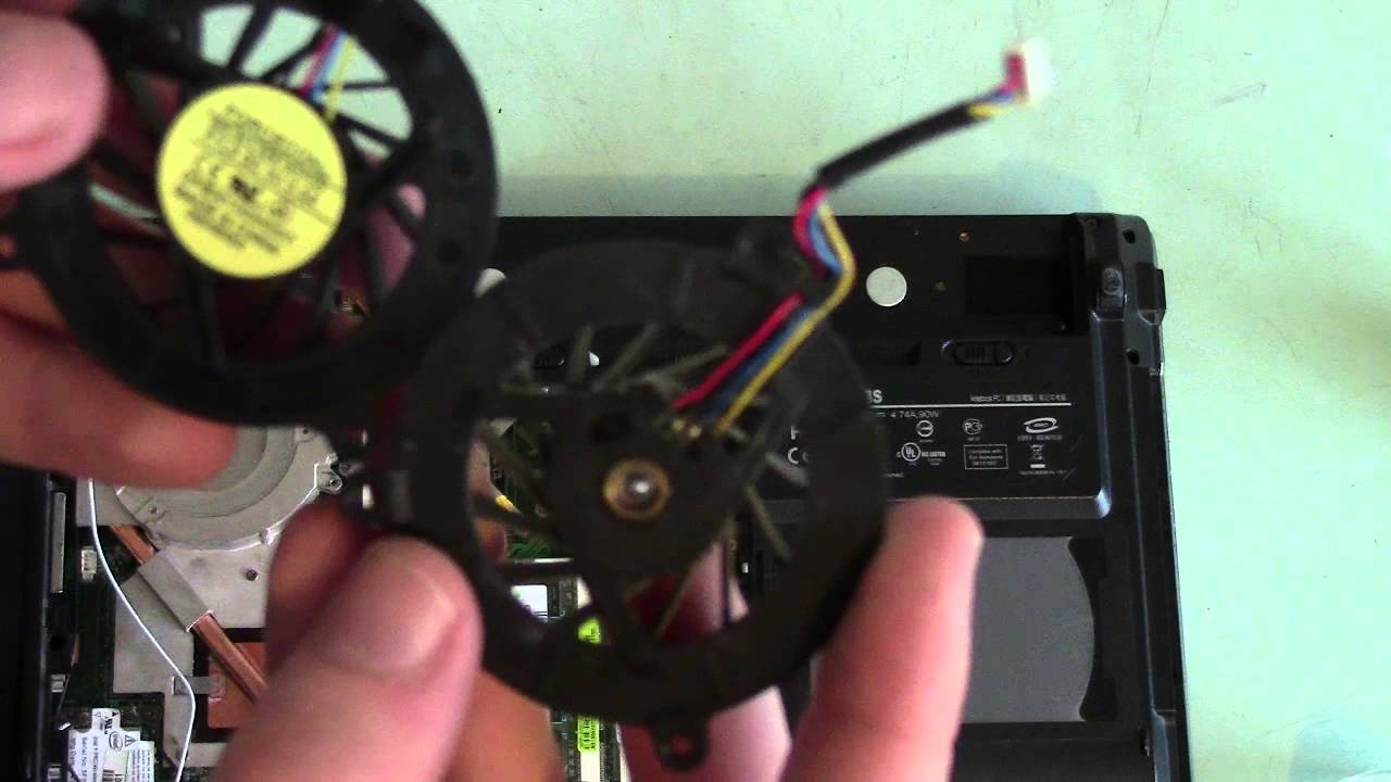 ASUS F3 Series - Замена кулера / Cooler replacement