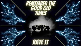 This Were The Good Old Times ...