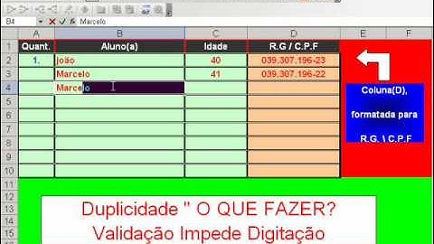 Validação Impede Duplicidade