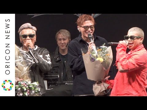 三代目JSB・ELLY/CrazyBoy、弟RAMPAGE・LIKIYA登場でサプライズの連続 SHOKICHIとはパフォーマンスで盛り上げる 「DONNA???」リリース記念ミニライブ