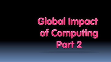 [BJC.2x] Global Impact Part 2 : Communication, Interaction and Cognition Part 2