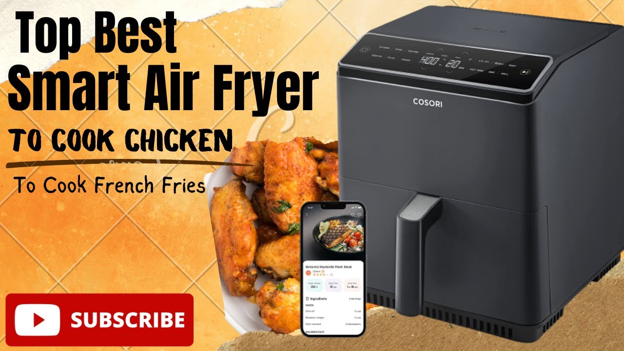 Smart COSORI Air Fryer 6.8 Qt Large Oven with Dual Blaze Tech - No Shaking & No Preheating