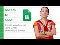 Create a mail merge using Gmail and Google Sheets