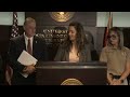 Conferencia de prensa de las autoridades federales tras operativo contra "Los Viraos".