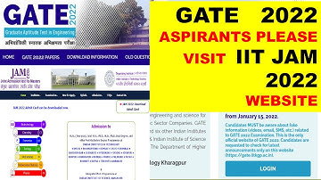 GATE 2022  Applied Candidates Please Visit IITJAM 2022 website regularly!!#gate2022#postponegate2022