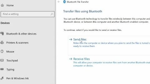 Windows Bluetooth: send and receive files
