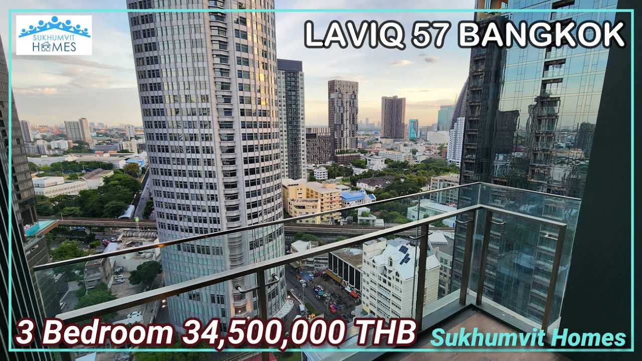 Luxury Condo For Rent and Sale Laviq Sukhumvit 57 Bangkok 3 Bedrooms 34,500,000 THB