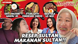 NYOBAIN HOLYCOW X NAGITA SLAVINA !! NASI GILA PAKE STEAK? RESEP ASLI MAMAH GIGI