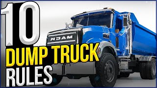 10 Rules For Starting A Dump Truck Business