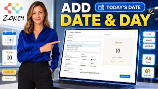 Zoney How-To: Add Date & Day Widget screenshot 1