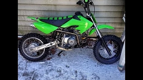 Honda CRF50 Full Mod Walk Around Idle And Rev