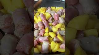 Okay Aardappelpannetje Met Chipolata En Witloof.