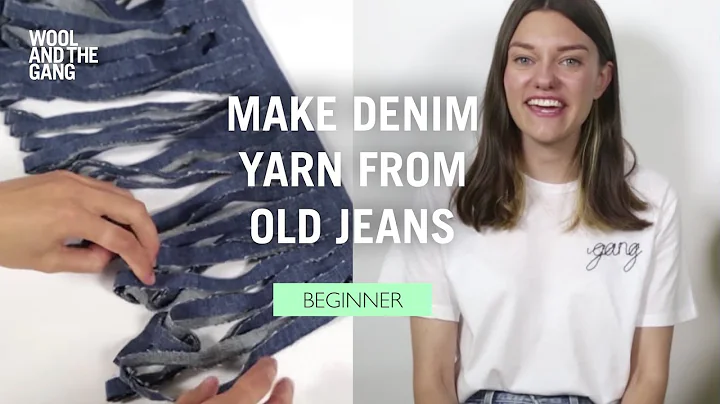 How to: Make Denim Yarn from Old Jeans