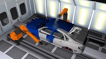 Painting simulation (Off-line programming) with Visual Components