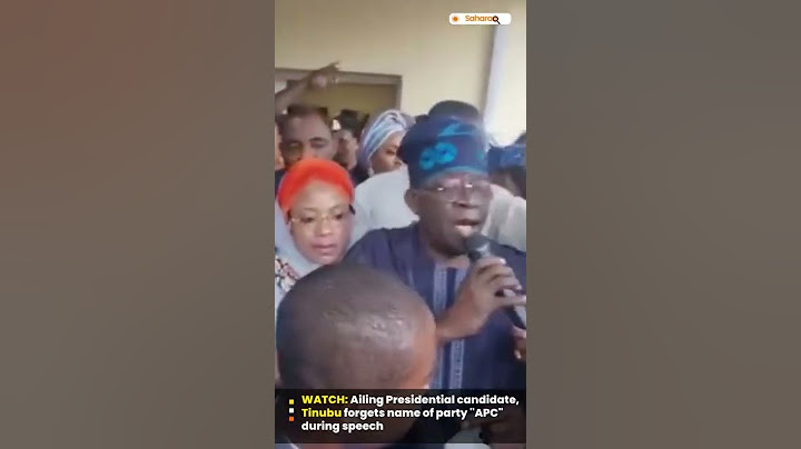 WATCH: Ailing Presidential Candidate, Bola Tinubu Forgets Name Of Party ‘APC’ During Speech